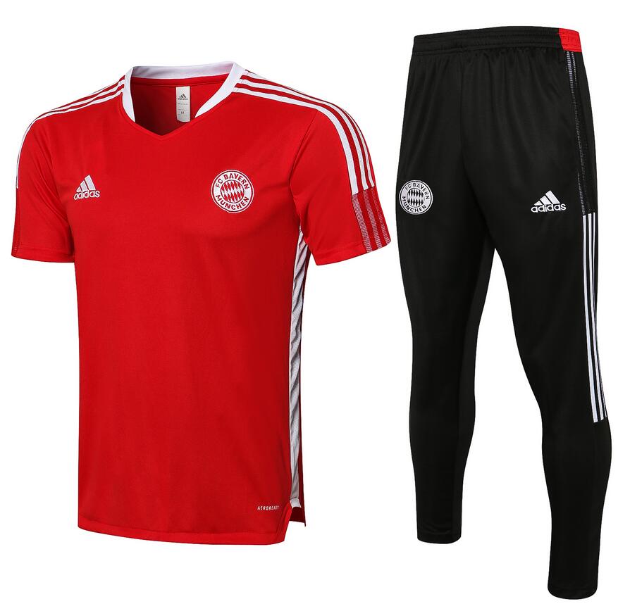 Bayern Munich Red Training Kits Shirt with Pants 2020/21